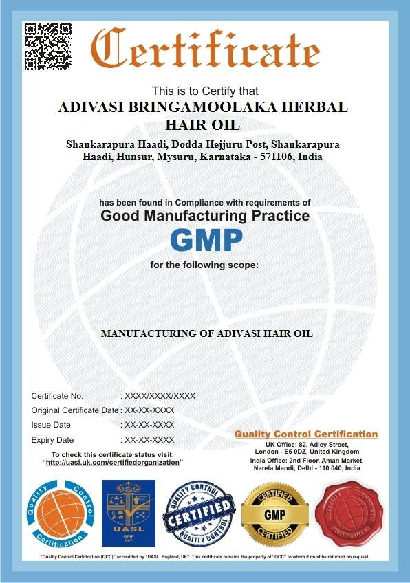 Adivasi Hair Oil | Original Adivasi Oil from Karnataka | 100% Organic and Natural